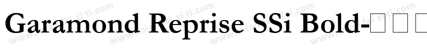 Garamond Reprise SSi Bold字体转换